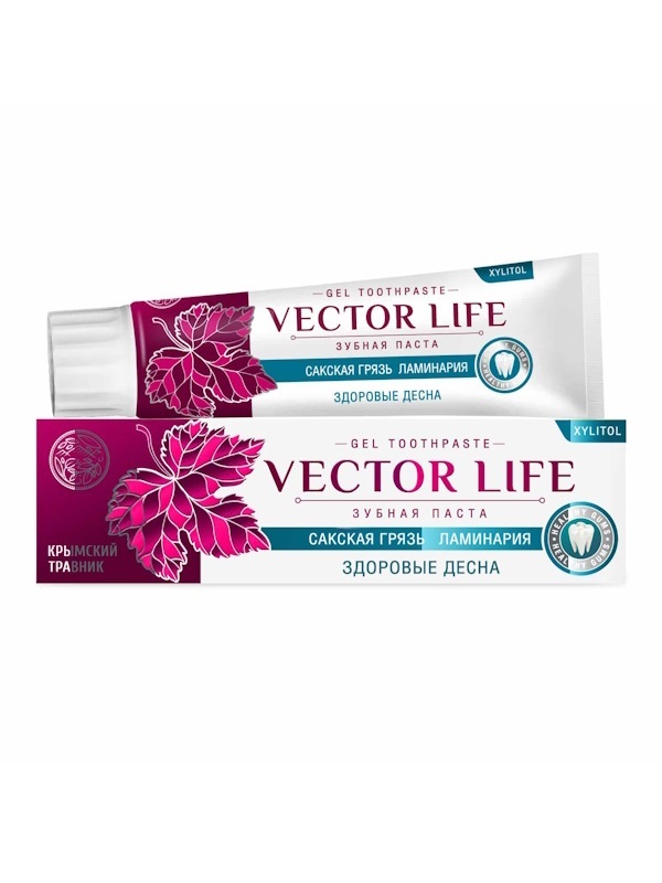 Гелевая зубная паста с сакской грязью и ламинарией «Vector Life» - Здоровые десна